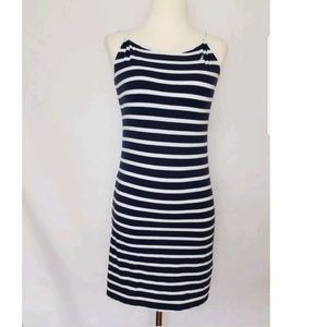 Nautica Blue and White Striped Sundress